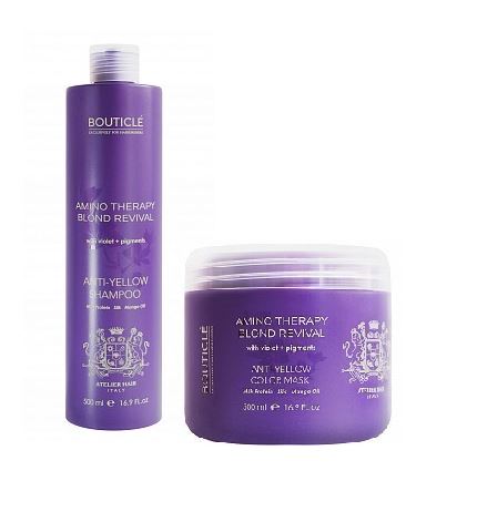 Bouticle amino therapy blond revival уход для осветленных волос с анти-желтым эффектом