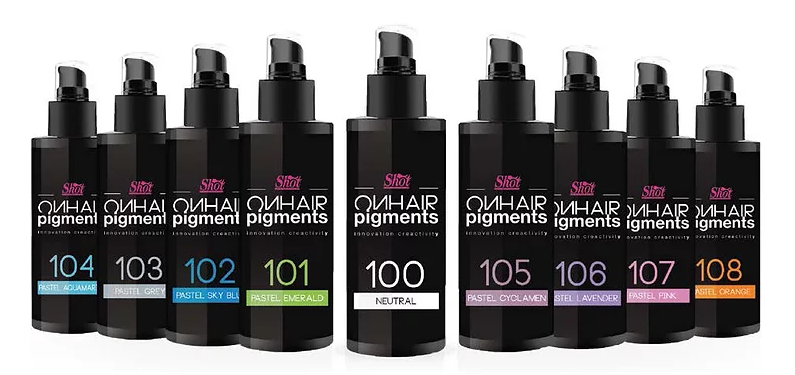 Shot on hair pigments пигменты для волос