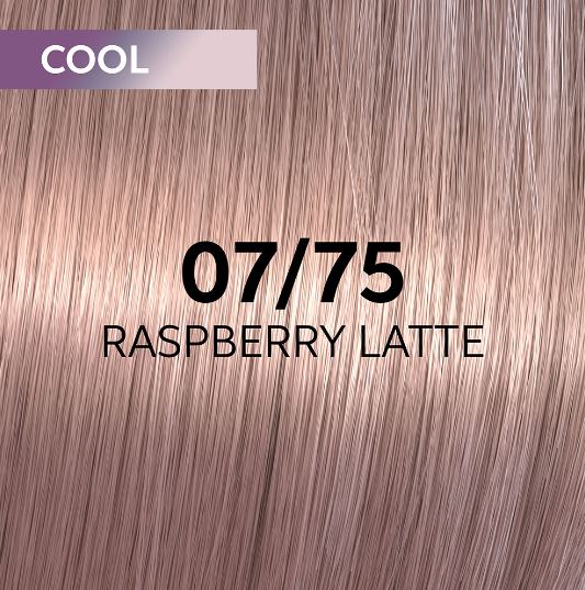 Wella shinefinity гель-крем краска 07/75 малиновое латте 60мл мил