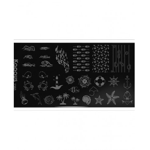 Kapous пластина для стемпинга crazy story sea mood