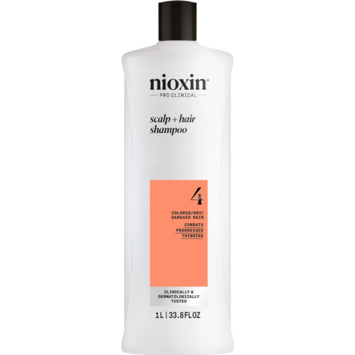 Nioxin система 4 очищающий шампунь 1000мл NEW ДГ