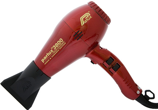 _ Parlux фен 3800 eco frendly ion ceramic 2100w красный Х