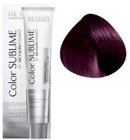 Rеvlоn rеvlоnissimo color sublime перманентная безаммиачная краска 5.20 светло-коричневый интенсивный фиолетовый 75мл мил