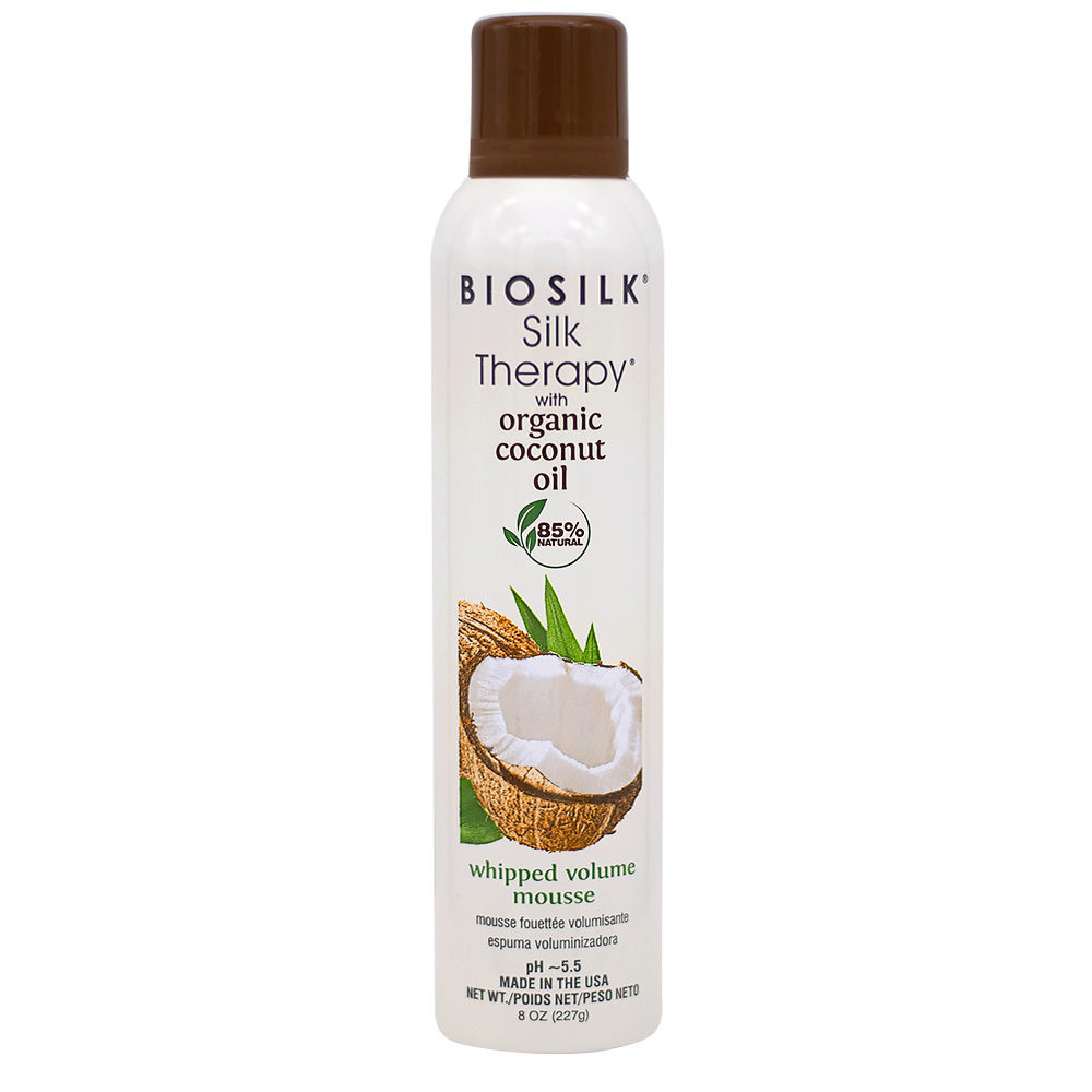 Biosilk silk therapy organic coconut oil volume mousse мусс 237 мл БС