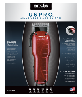 _ Andis вибрационная машинка us-1 pro adjustable blade clipper red Х