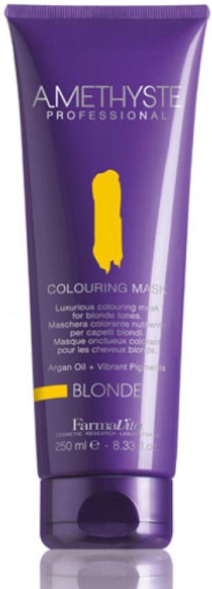 Farmavita amethyste colouring mask blonde оттеночная маска для оттенков блонда 250 мл