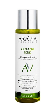 Aravia laboratories успокаивающий тоник для жирной и проблемной кожи 250 мл (р)