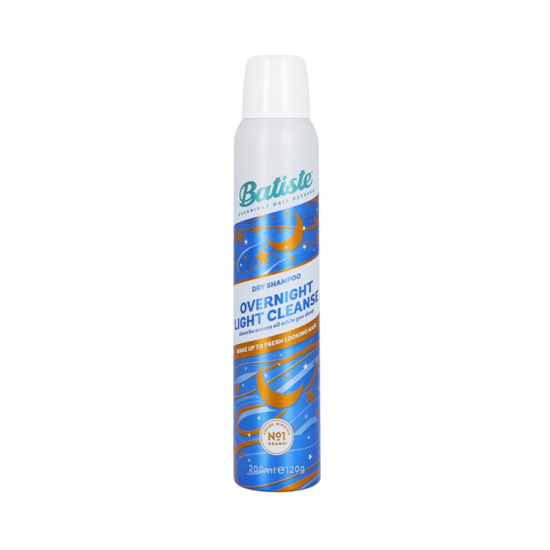 Batiste overnight light cleanse сухой шампунь для сухих и обезвоженных волос 200 мл