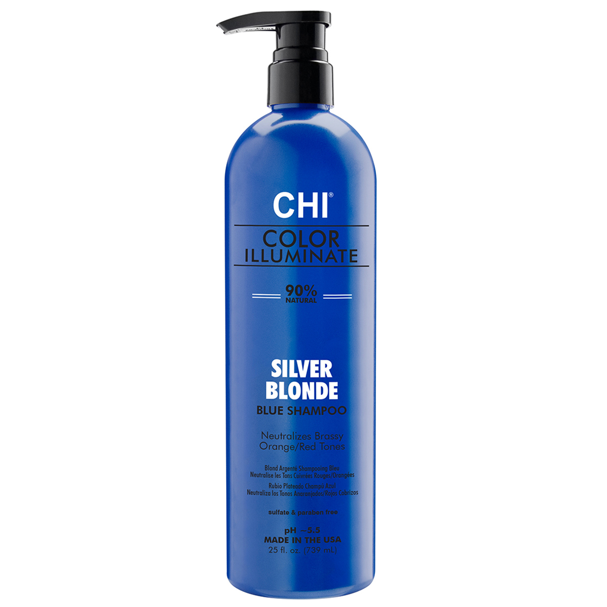 Chi ionic color illuminate шампунь шампунь silver blonde 739 мл БС