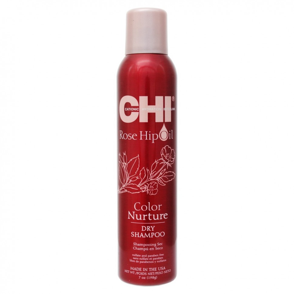 Chi rosehip oil сухой шампунь масло дикой розы поддержание цвета 198 г БС
