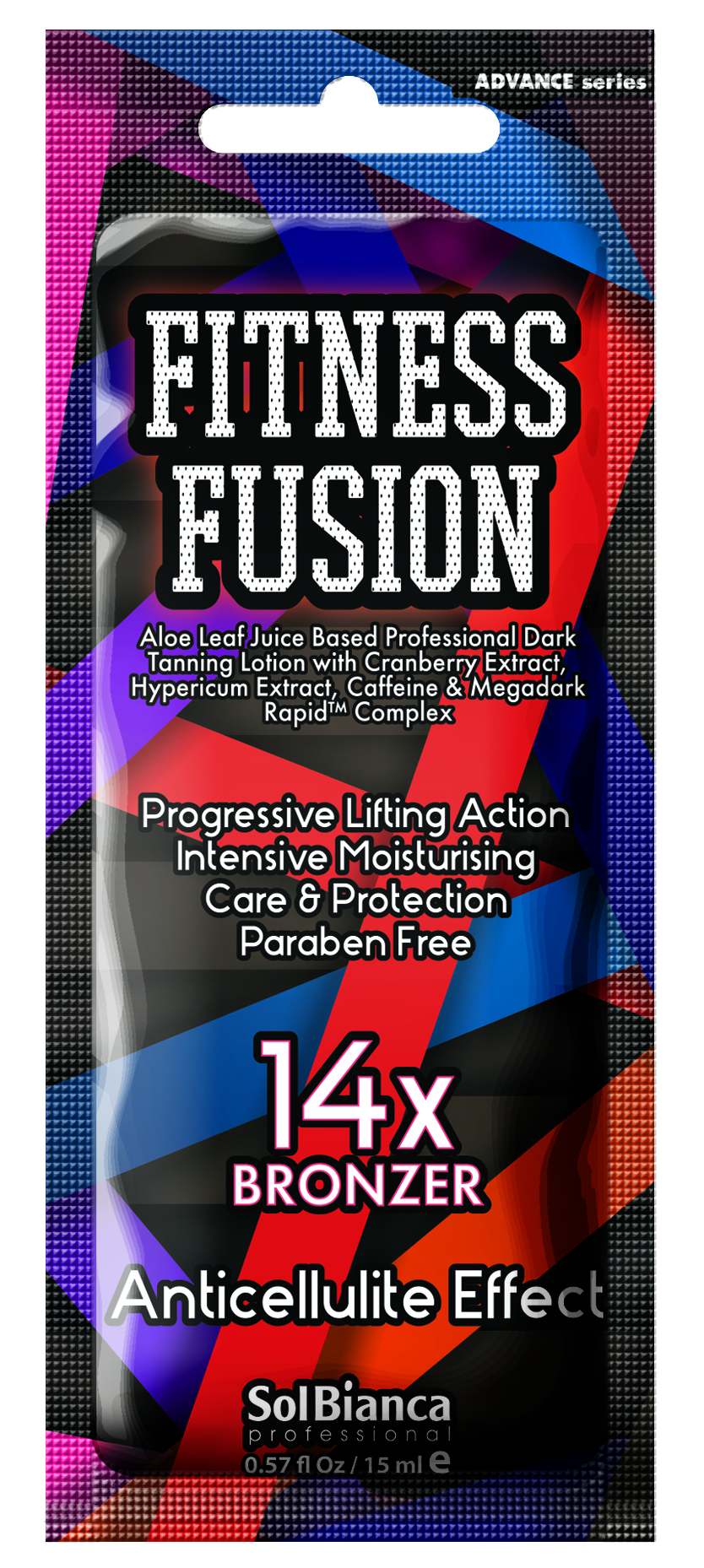 Solbianca крем для загара в солярии fitness fusion с бронзаторами 15 мл