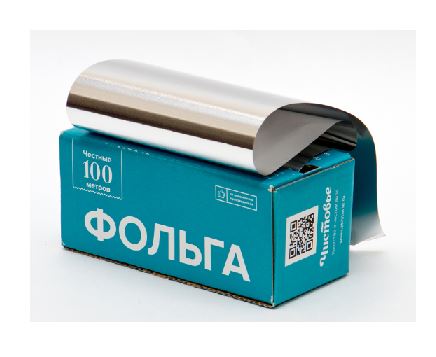 Фольга парикмахерская 16 мкр чистовье 12см х 100м в коробке