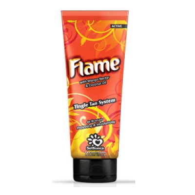 Solbianca крем для загара в солярии flame с нектаром манго бронзаторами и tingle эффектом 125 мл