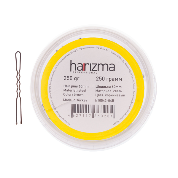 _ Harizma шпильки 60 мм волна 250 гр коричневые (Х)