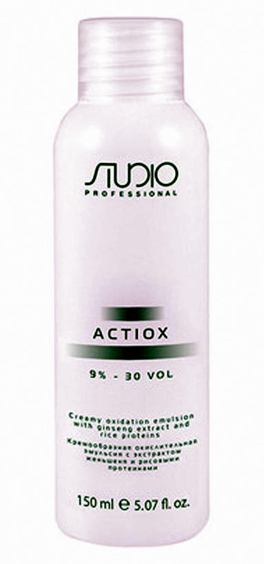 Kapous actiox окислительная эмульсия с экстрактом женьшеня и рисовыми протеинами 9% 150мл
