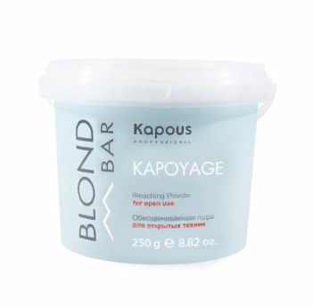 Kapous blond bar обесцвечивающая пудра для открытых техник kapoyage 250 гр