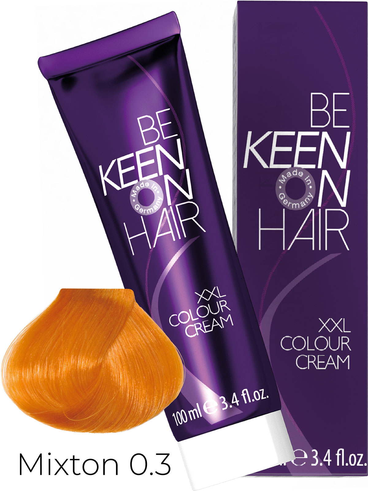 Keen крем краска colour cream xxl 0.3 mixton gold золотой 100 мл БС