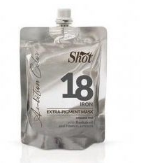 Shot маска экстра пигмент серый металлик 18 200мл