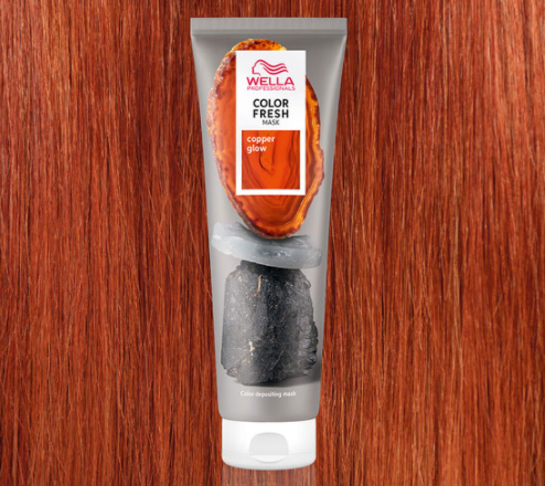 Wella color fresh маска оттеночная медное сияние copper glow 150мл