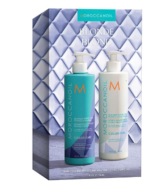 Moroccanoil набор duo blonde шампунь + кондиционер 500мл