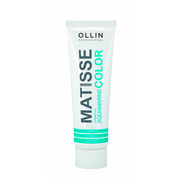 Ollin matisse color аквамарин 100мл пигмент прямого действия