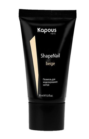 Kapous полигель для моделирования ногтей shapenail бежевый 30 мл