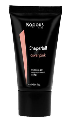 Kapous полигель для моделирования ногтей shapenail камуфлирующий розовый 30 мл