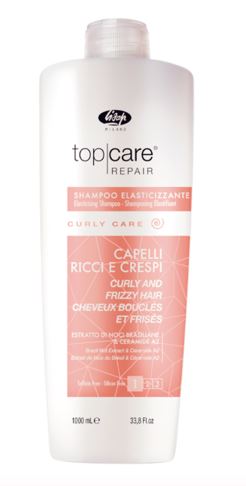 Lisap top care repair curly care шампунь разглаживающий для вьющихся и непослушных волос 1000мл ЛС