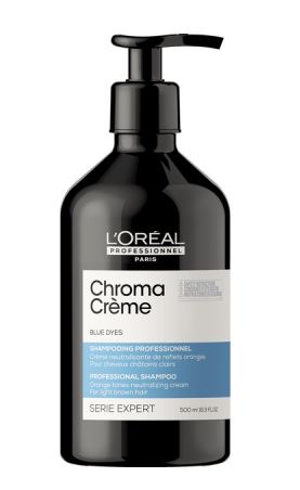 Loreal chroma creme крем-шампунь нейтрализующий синий 500мл БС*