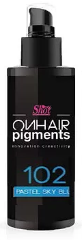 Shot on hair pigments пастельный пигмент 102 небесно-голубой 100мл