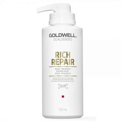 Gоldwell dualsenses rich repair уход для сухих и поврежденных волос 60 сек 500 мл (г)