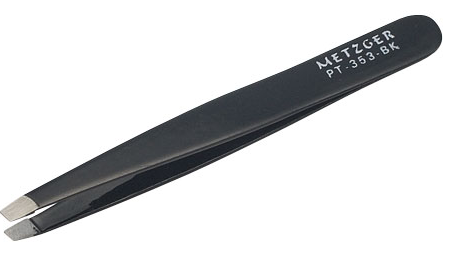 Metzger пинцет рт-353-bk скошенный черный (а)