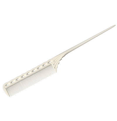 _ YS Park расчёска с хвостиком белая ys-115 white Х